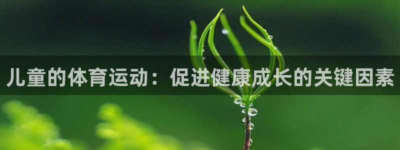 bsports官网 必一运动：儿童的体育运动：促进健康成长的关键因素