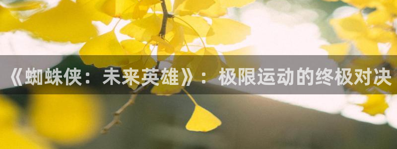 必一运动官网入口：《蜘蛛侠：未来英雄》：极限运动的终极对决