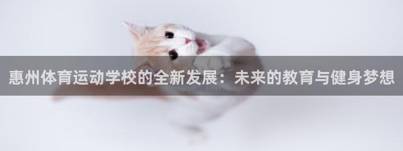 b体育必一运动官网：惠州体育运动学校的全新发展：未来的教育与健身梦想
